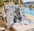 Warhol Vespa B&W – Beach Towel