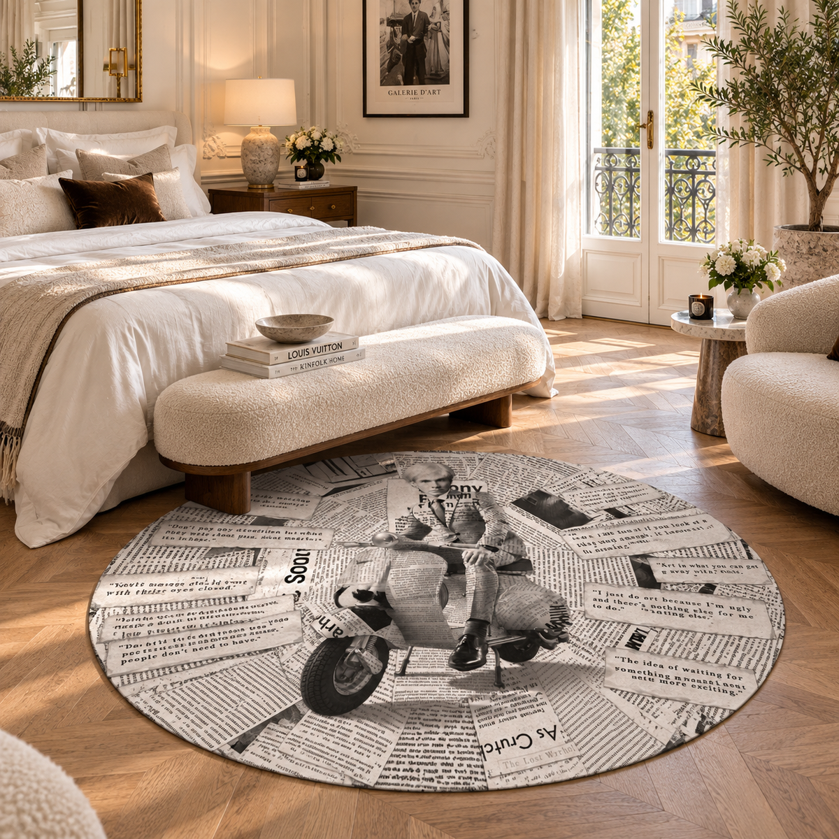 Warhol Vespa B&W – Rugs