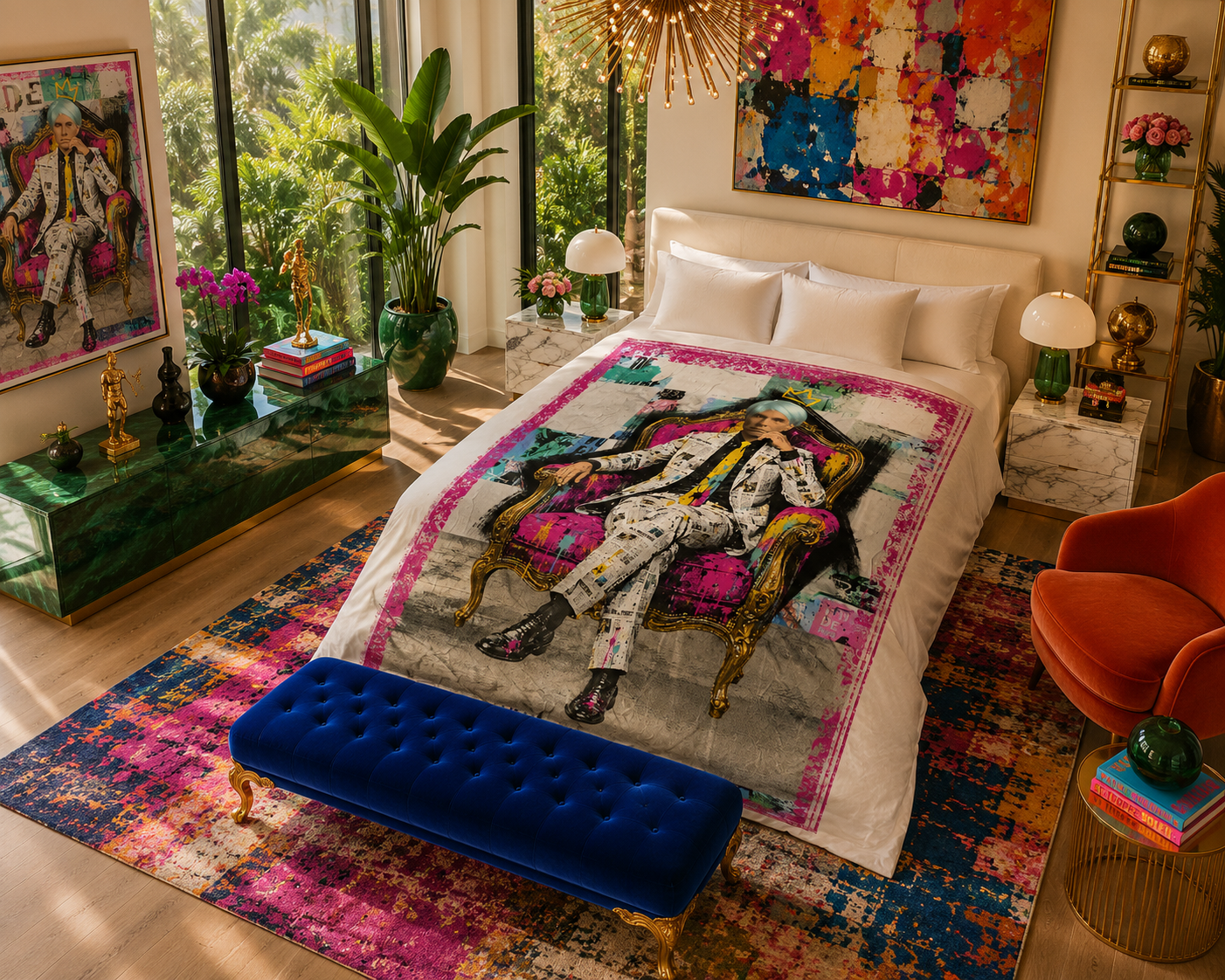 Warhol Crown - Duvet Cover