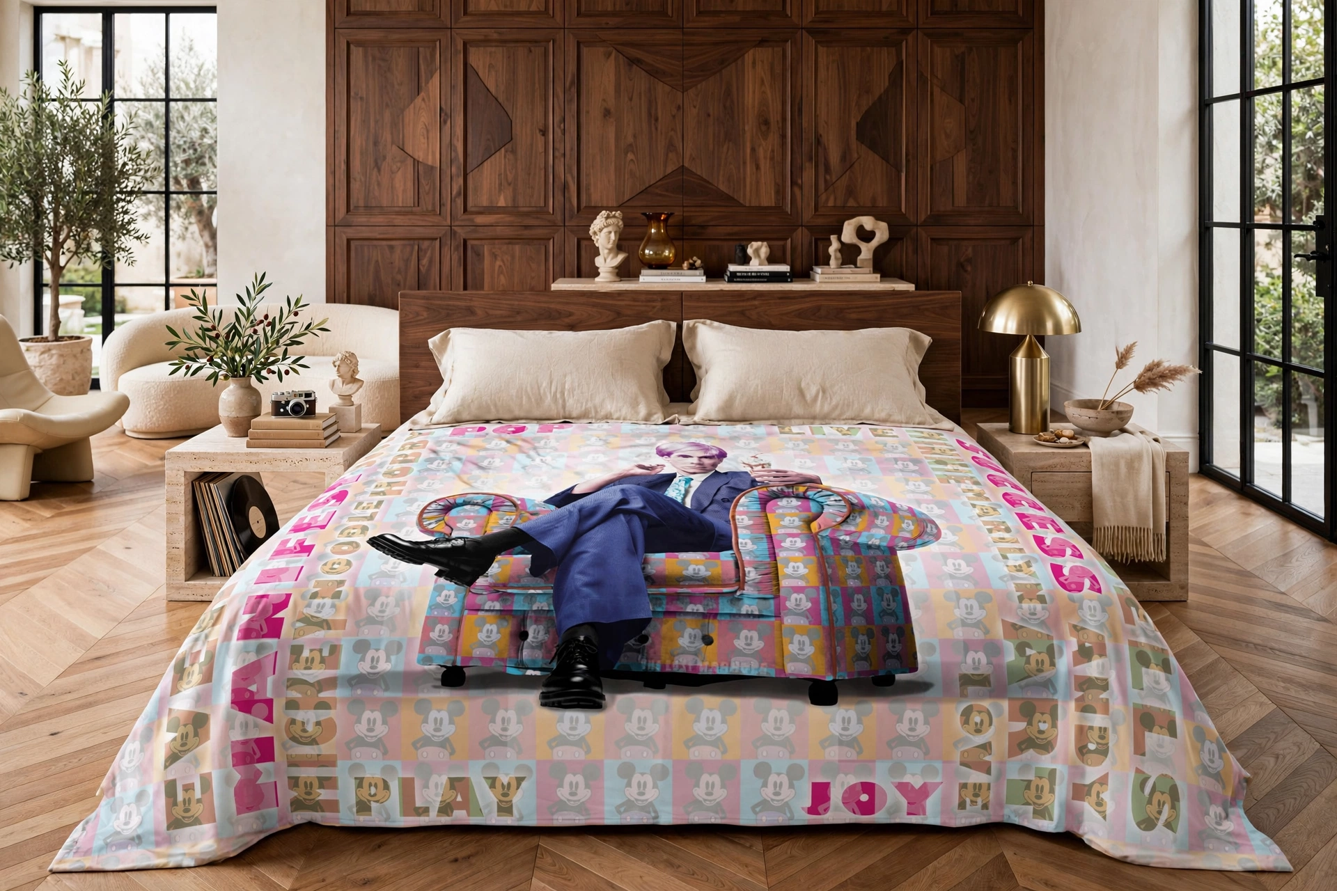 Warhol Pink Icon Chair - Beddings