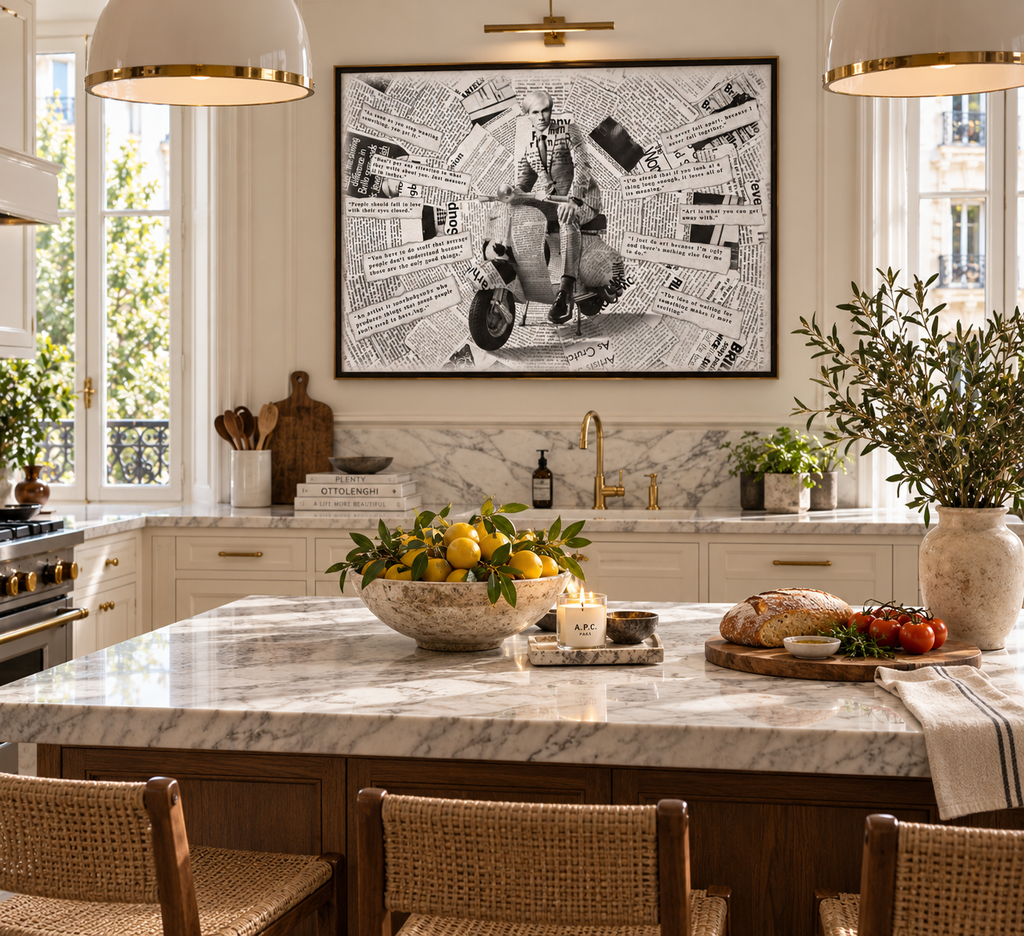 Warhol Vespa B&W – Wall Covering