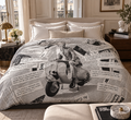 Warhol Vespa B&W –Duvet Cover
