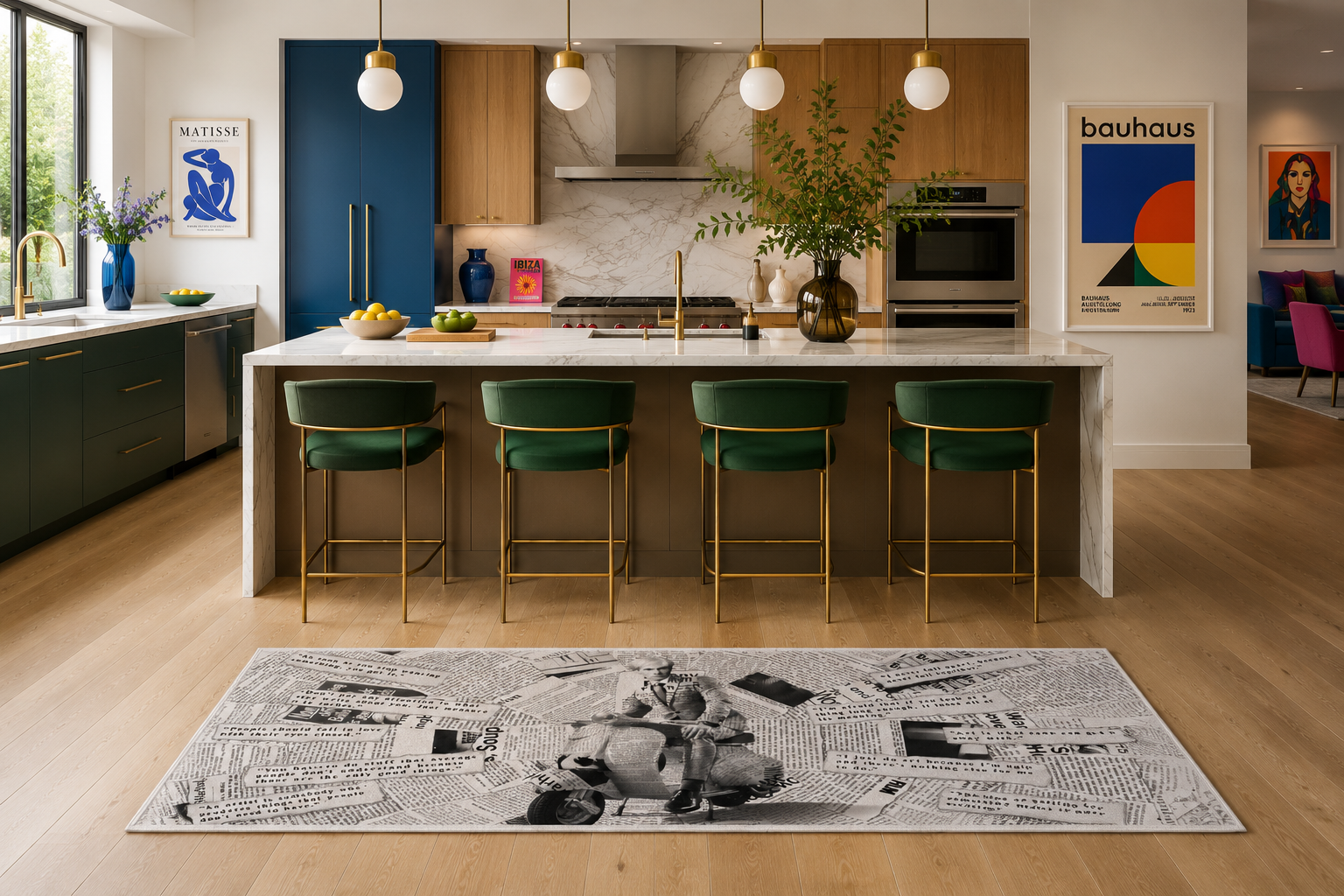 Warhol Vespa B&W – Rugs