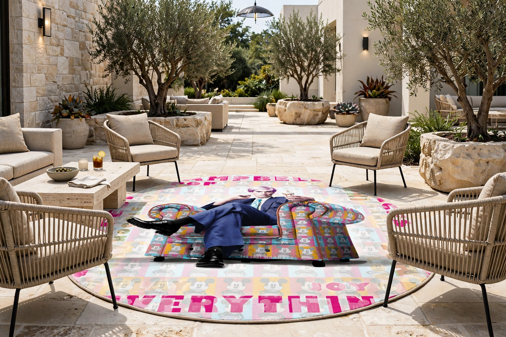 Warhol Pink Icon Chair - Rugs