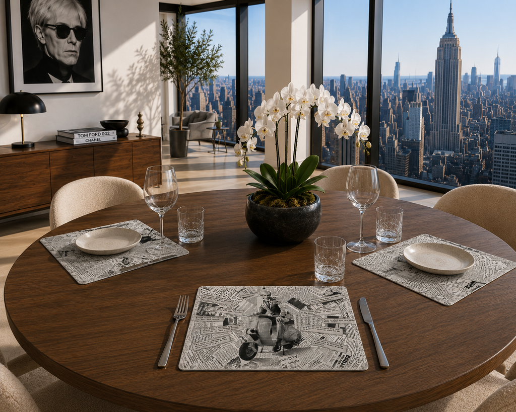 Warhol Vespa B&W – Placemat