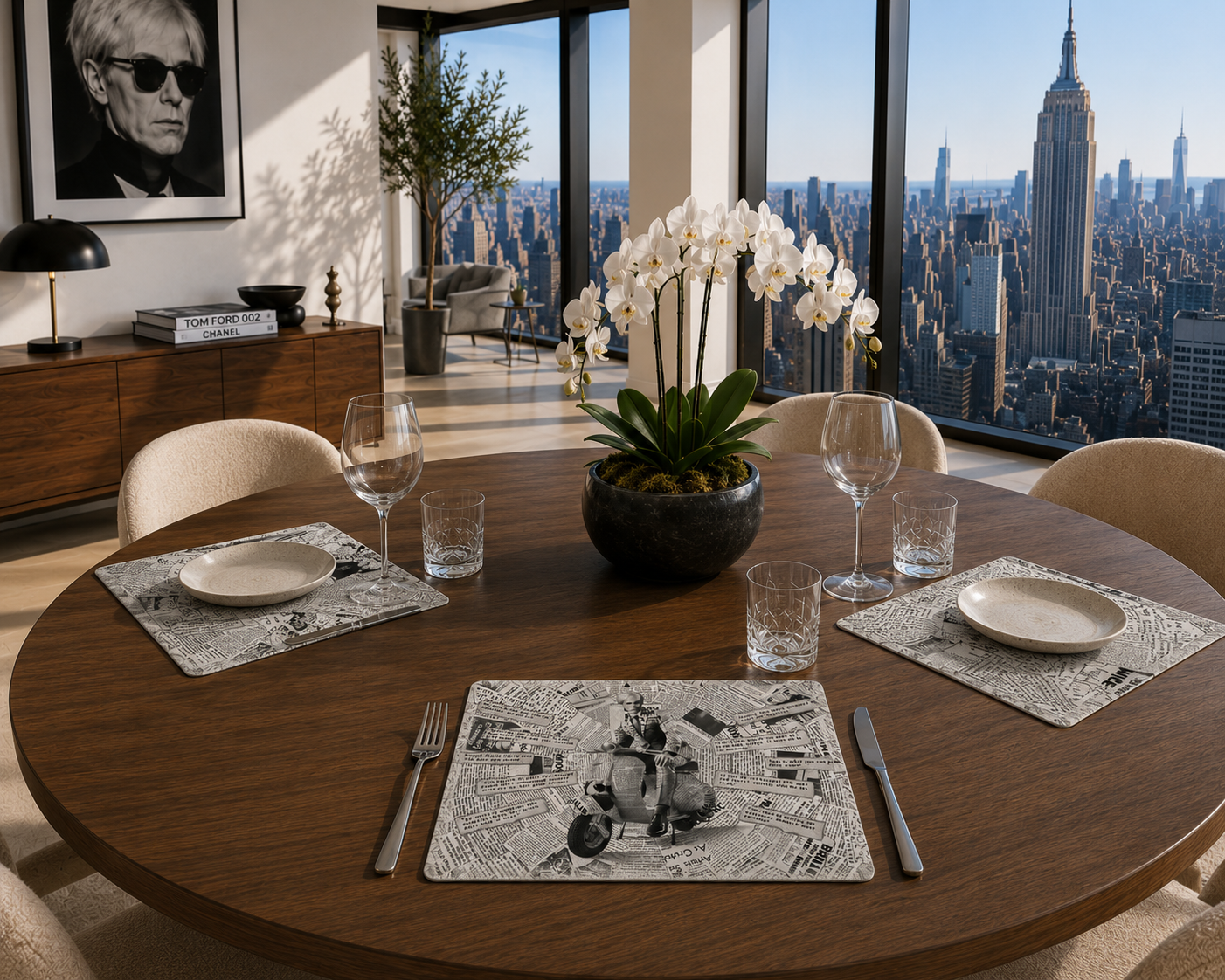 Warhol Vespa B&W – Placemat