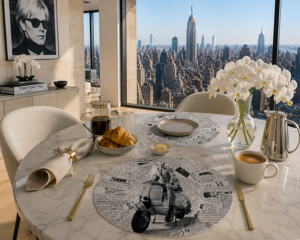 Warhol Vespa B&W – Placemat