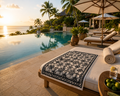 Oriental Drift - Beach Towel
