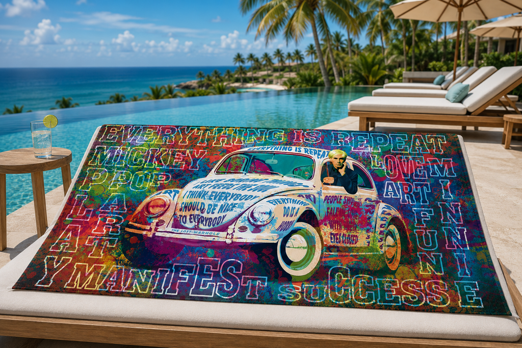 Warhol Beatles - Beach Towel