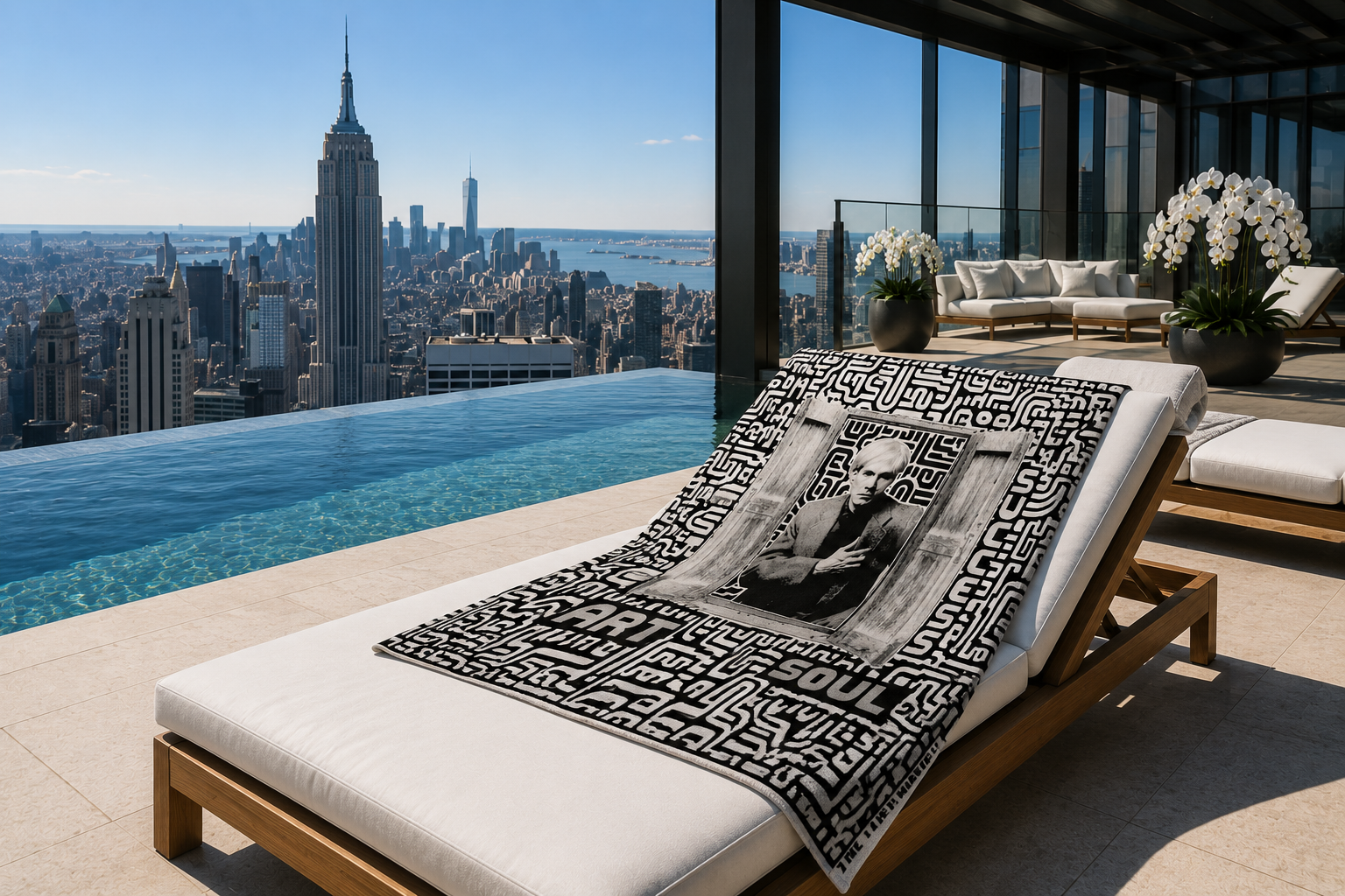 Warhol Window - Beach Towel