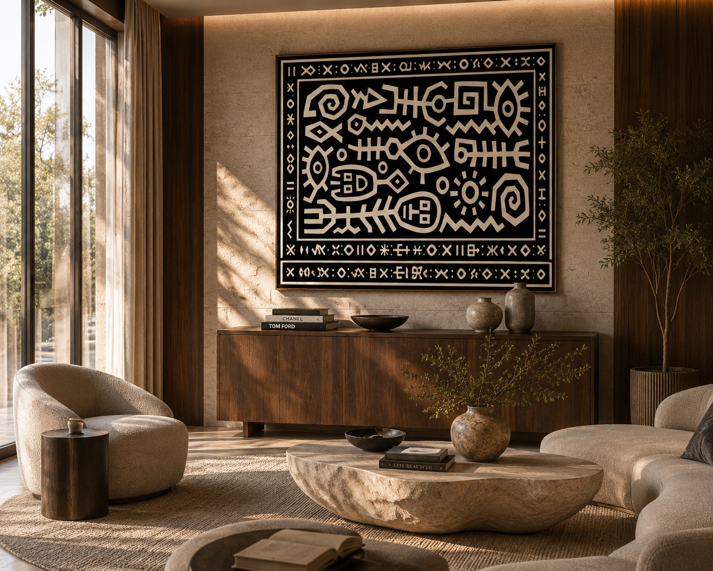 Tribal Icons - Wall Covering