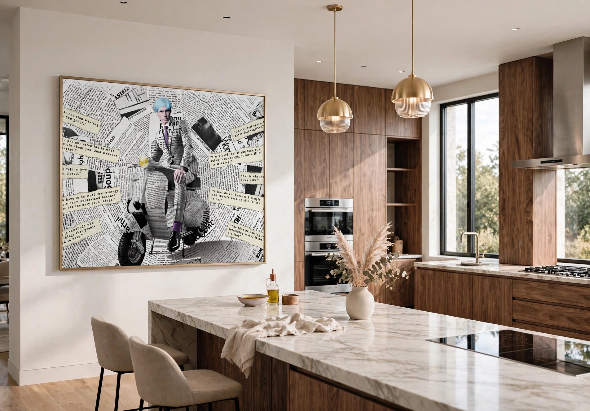 Warhol Vespa - Wall Covering