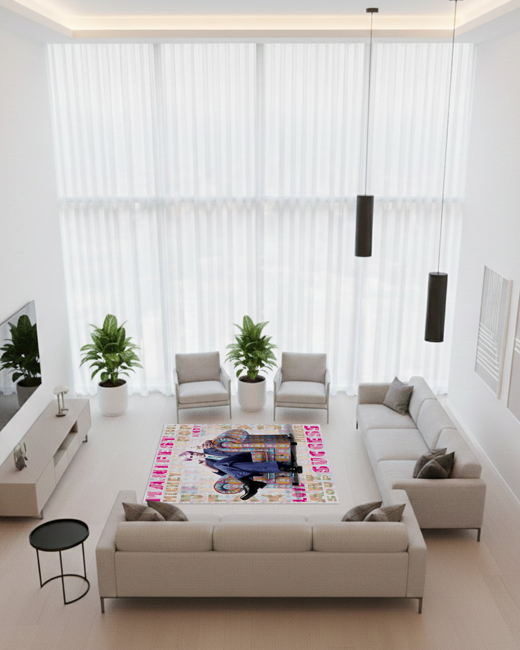 Warhol Pink Icon Chair - Rugs