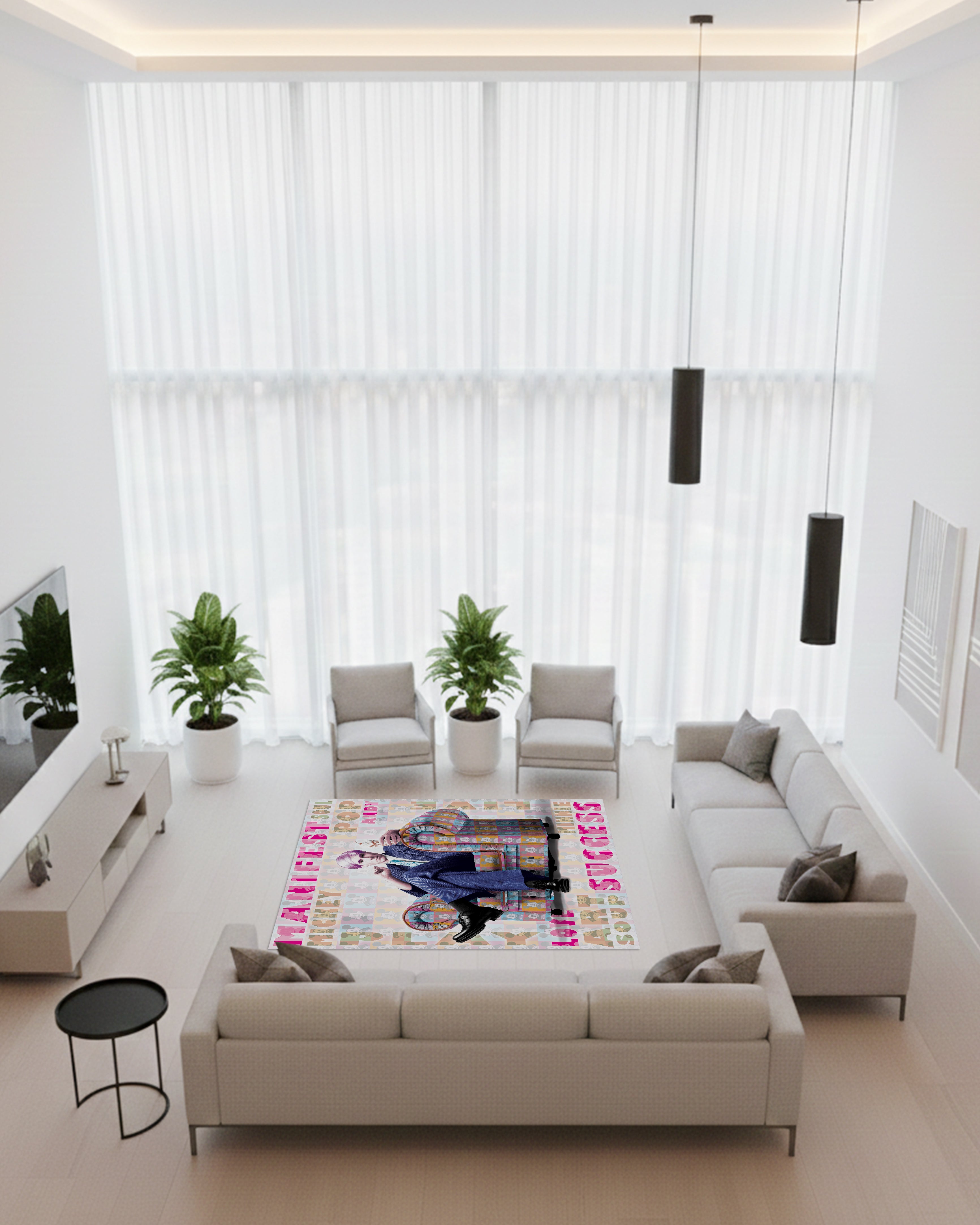 Warhol Pink Icon Chair - Rugs