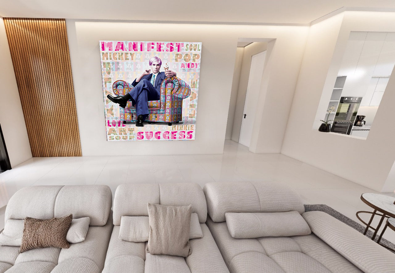 Warhol Pink Icon Chair - Wall decor