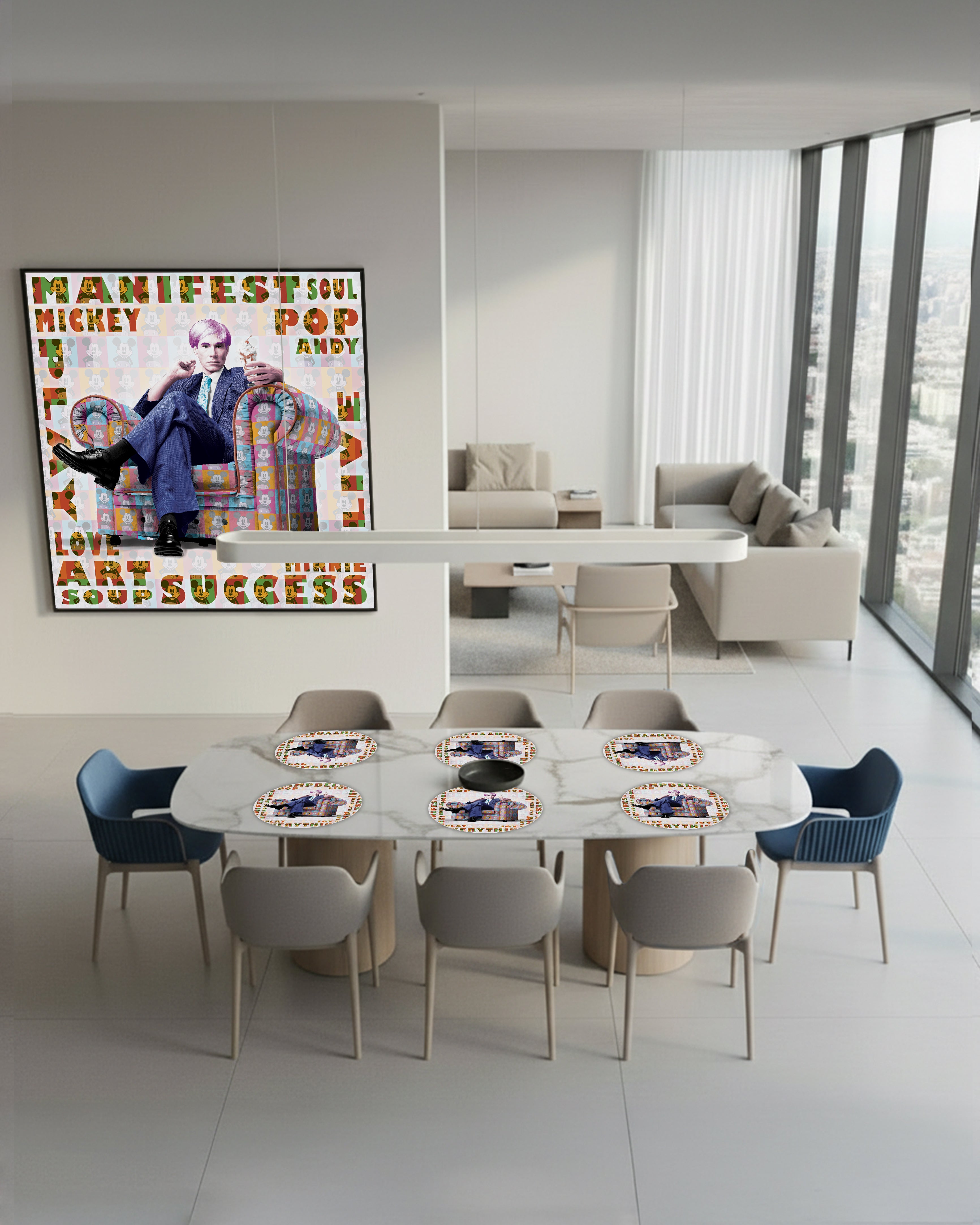 Warhol Green Icon Chair - Placemat