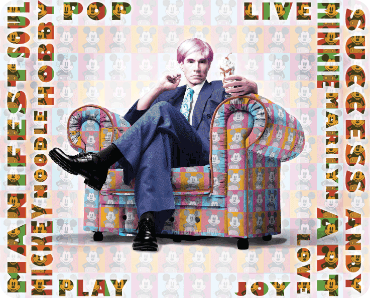 Warhol Green Icon Chair -Mousepad