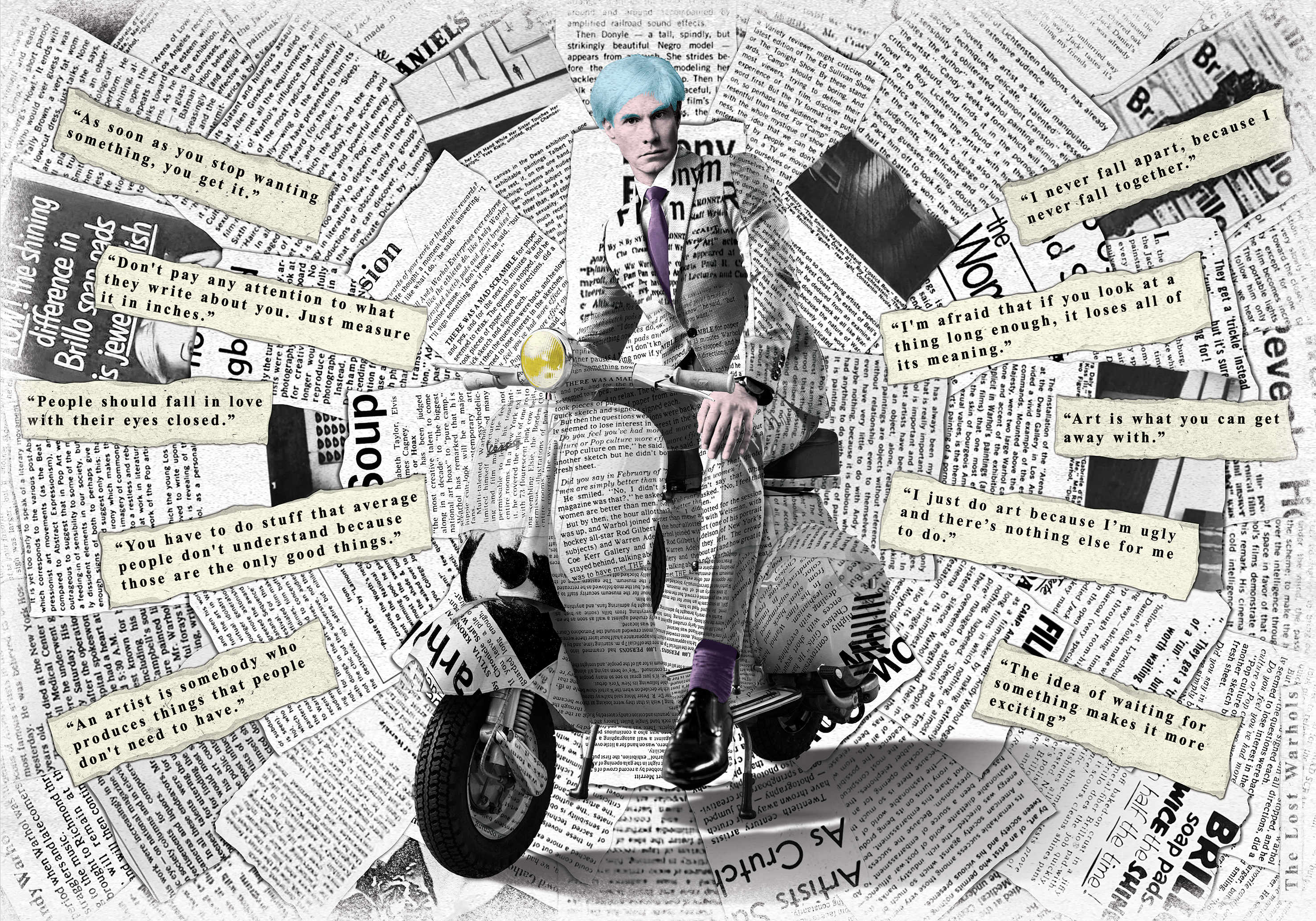 Warhol Vespa - Wall Covering
