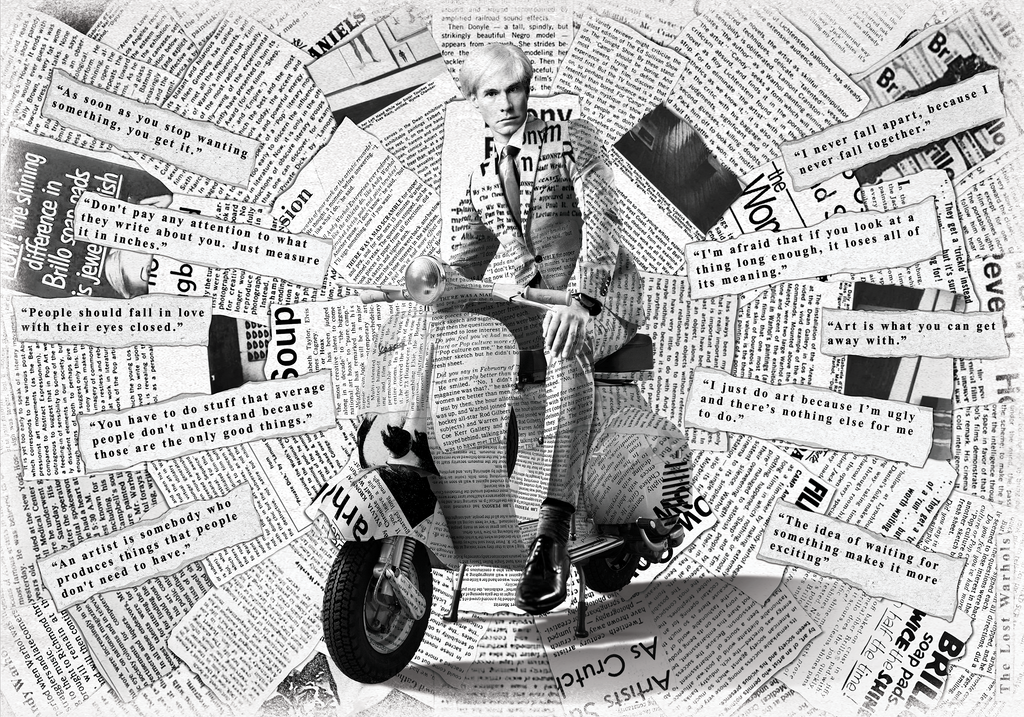 Warhol Vespa B&W – Rugs