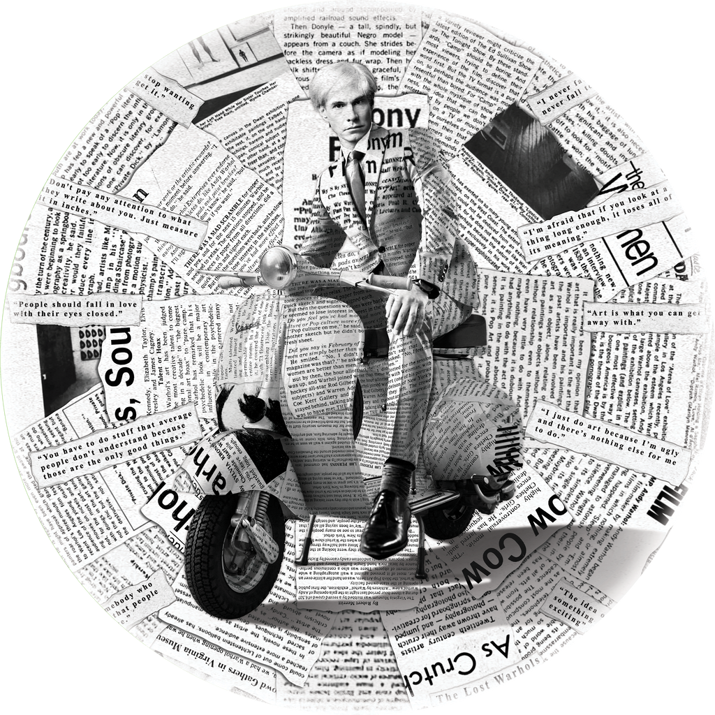 Warhol Vespa B&W – Rugs