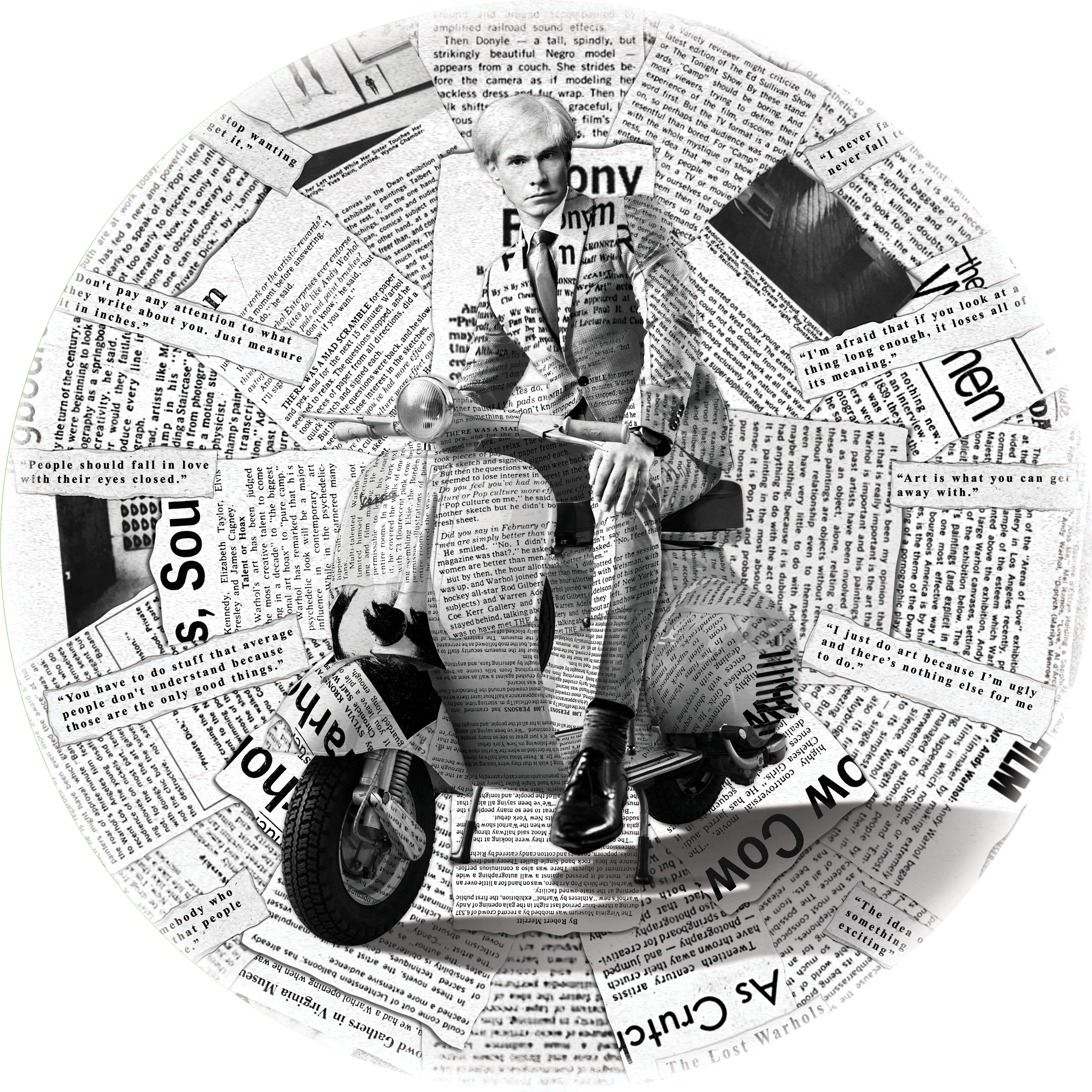 Warhol Vespa B&W – Rugs