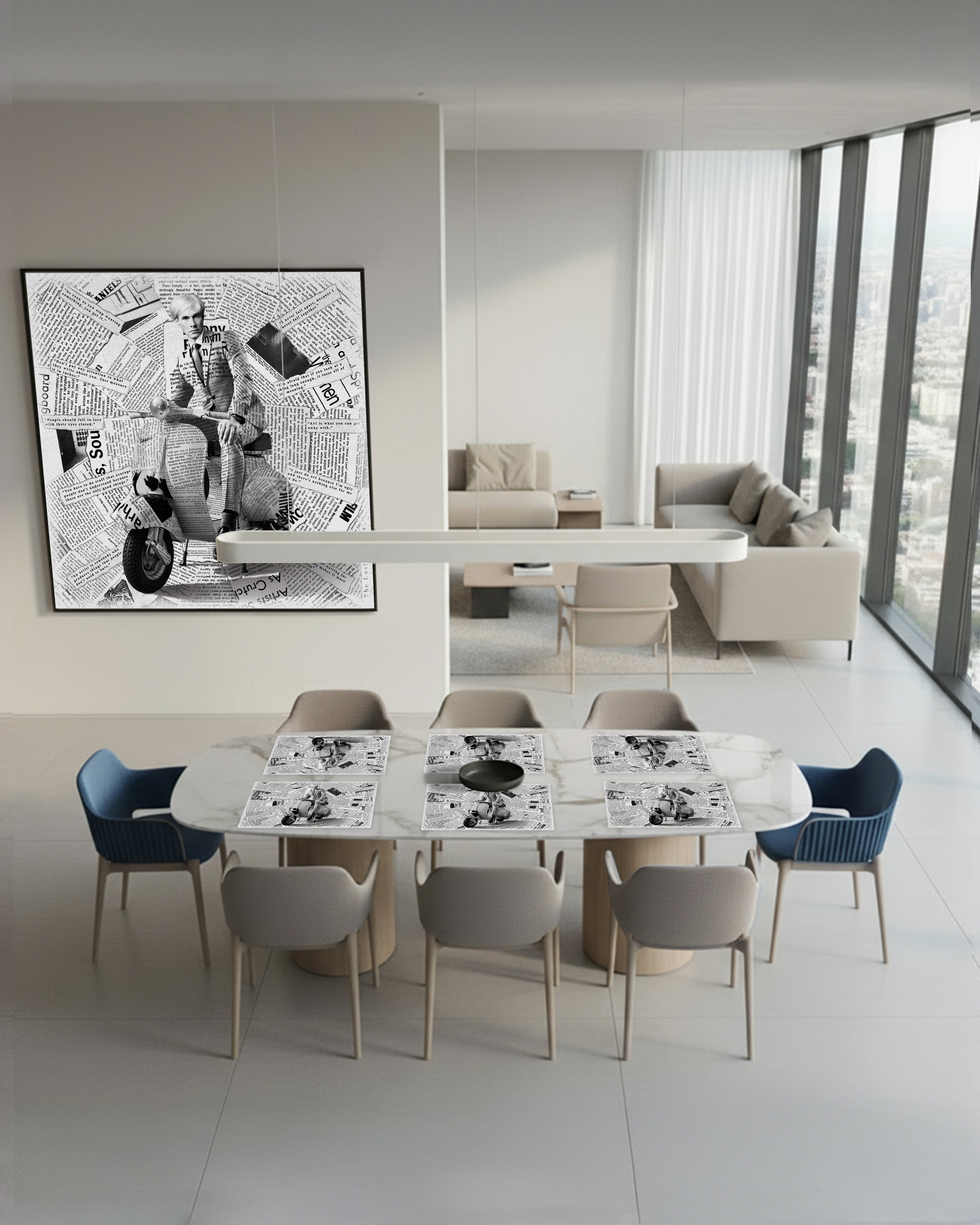 Warhol Vespa B&W - Placemat
