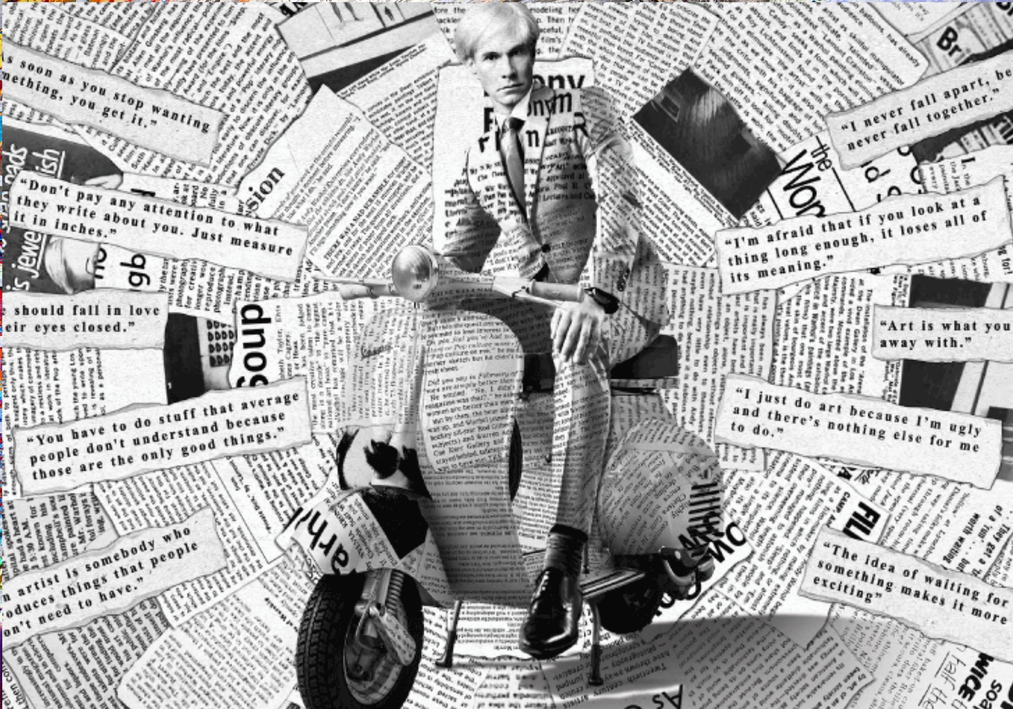 Warhol Vespa B&W - Placemat