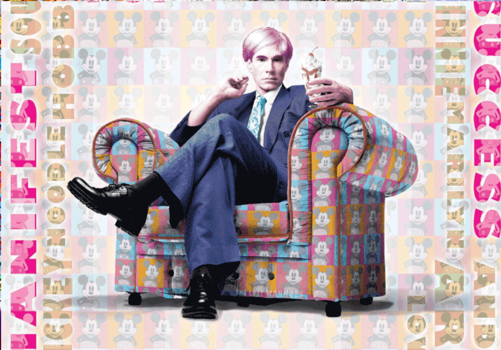 Warhol Pink Icon Chair - Placemat
