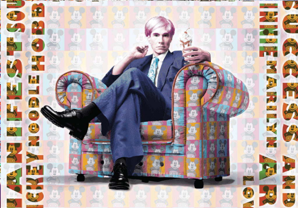 Warhol Green Icon Chair - Mousepad