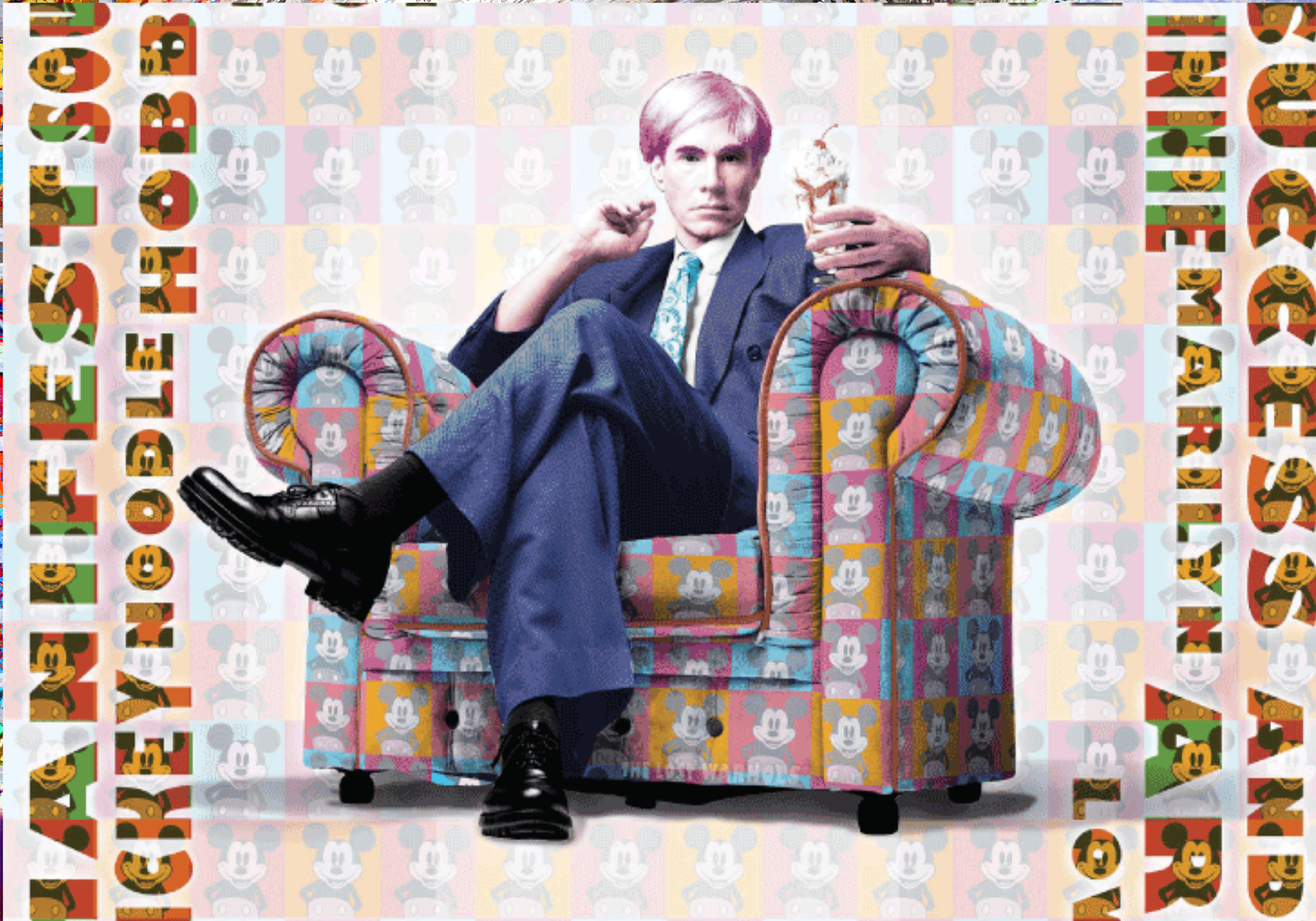 Warhol Green Icon Chair - Mousepad