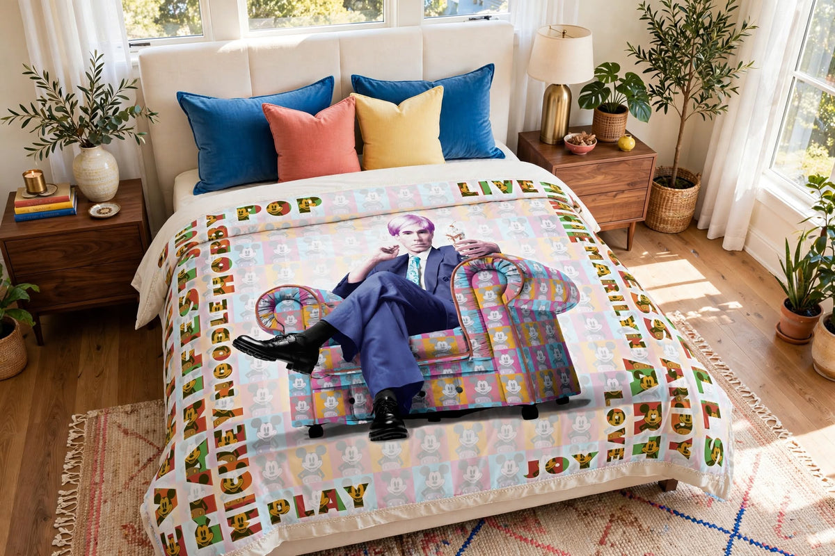 Warhol Green Icon Chair - Duvet Cover